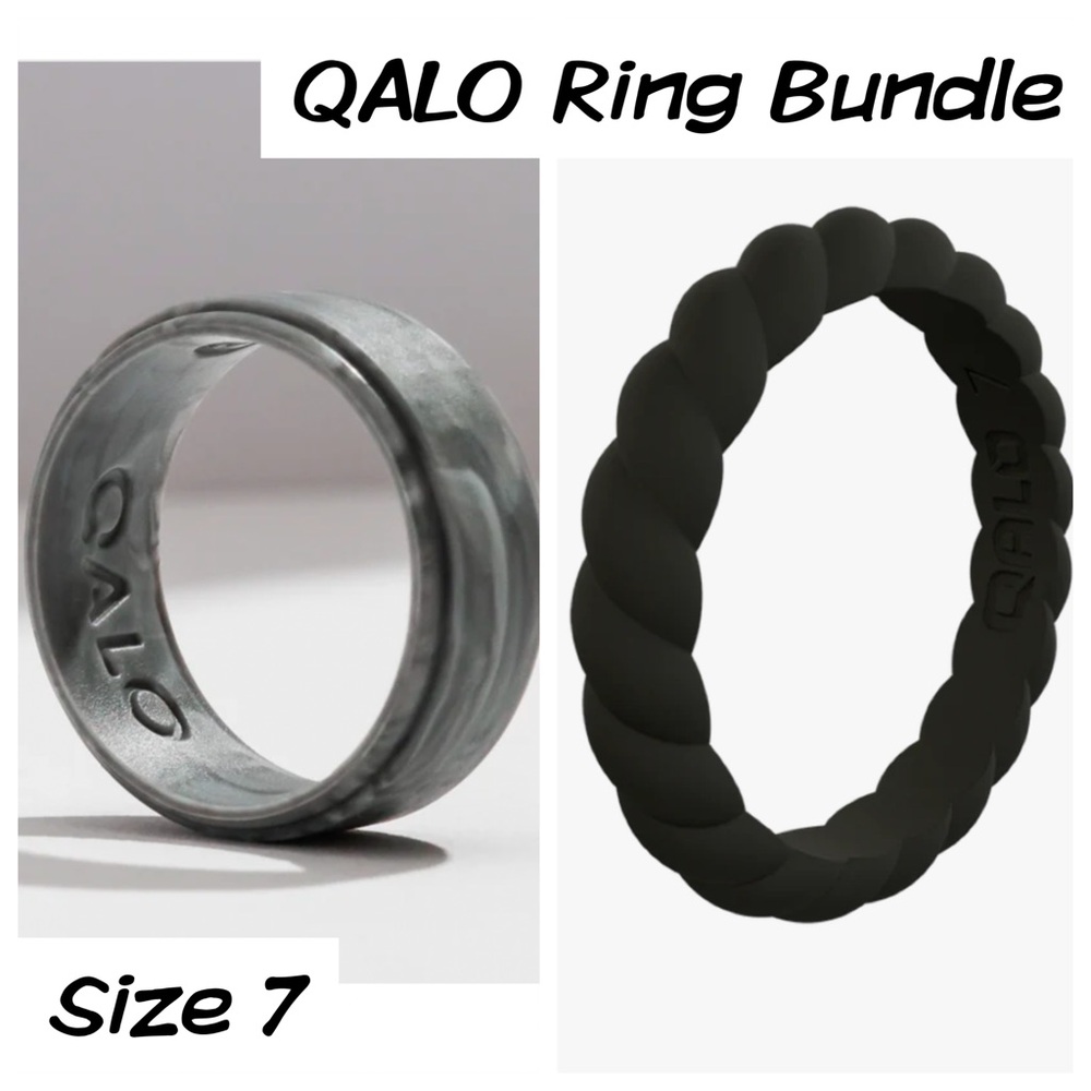 NWT QALO Ring Bundle Size 7 Active Travel Workout